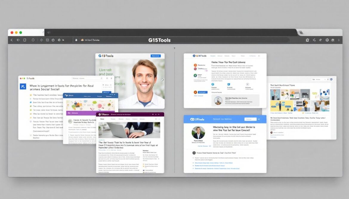 g15tools spans various platforms social blogs