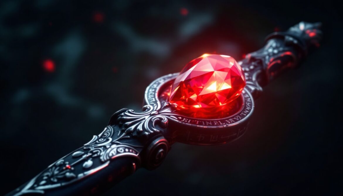blessed rubysphere magic staff oug3